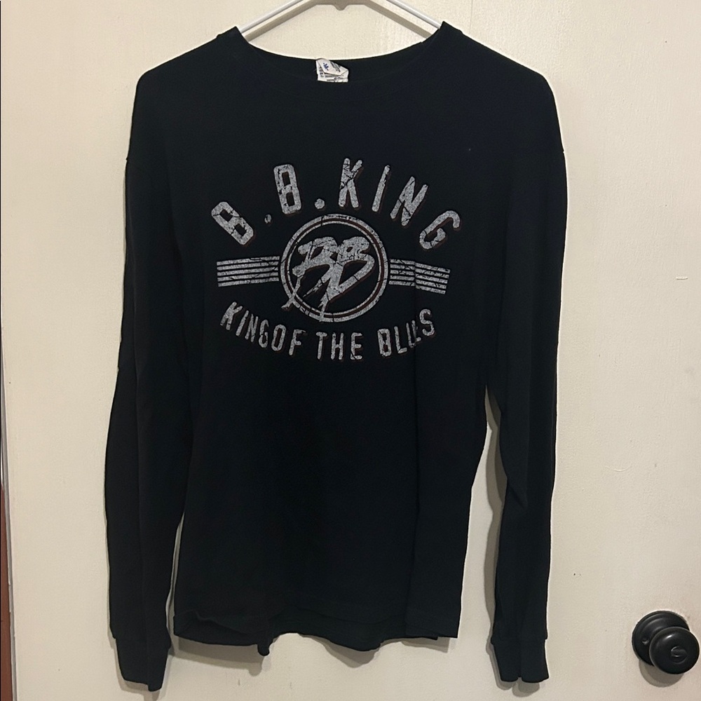 Black B.B. King Graphic Long Sleeve Shirt